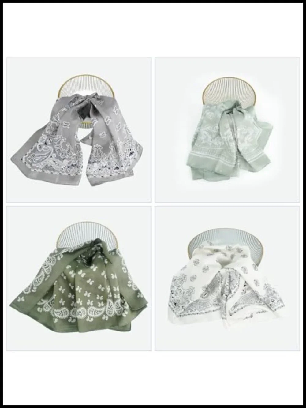 10 Pack Satin Head Scarves Square Neck Scarf for Hair Wrap Party
